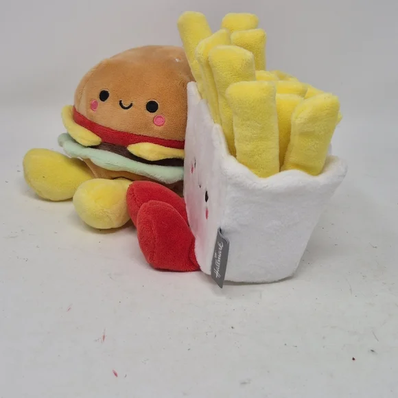 Hallmark Better Together Burger And Fries Megnetic Plush - Picture 3 of 8